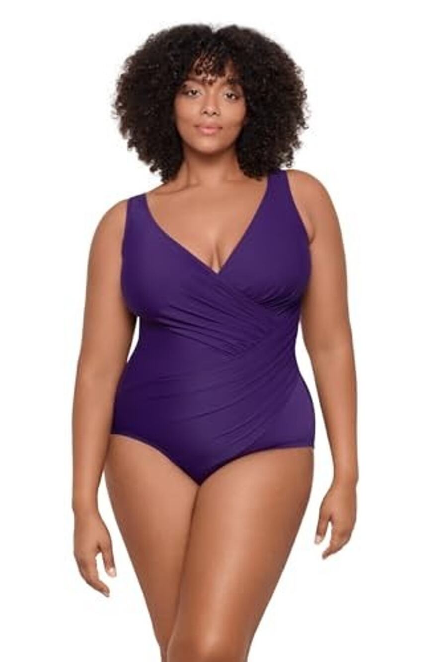Miraclesuit Plus Size Must Have Oceanus One Piece Swimsuit Size 18W 3322